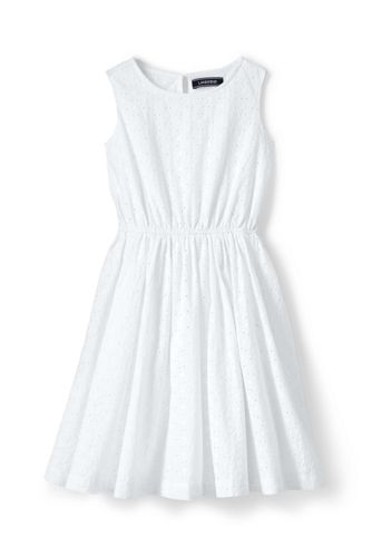 girls white broderie dress