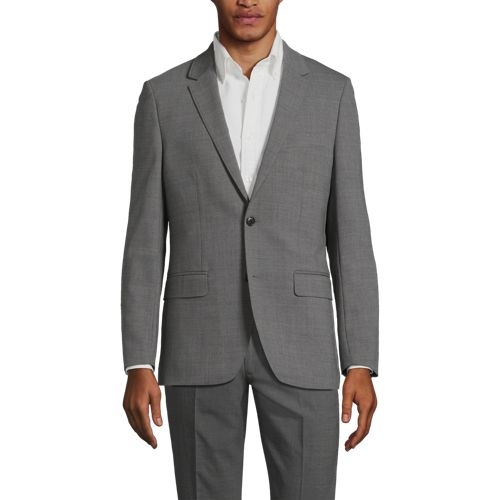 Men's Tailored Year'rounder Wool Suit Jacket, alternative image