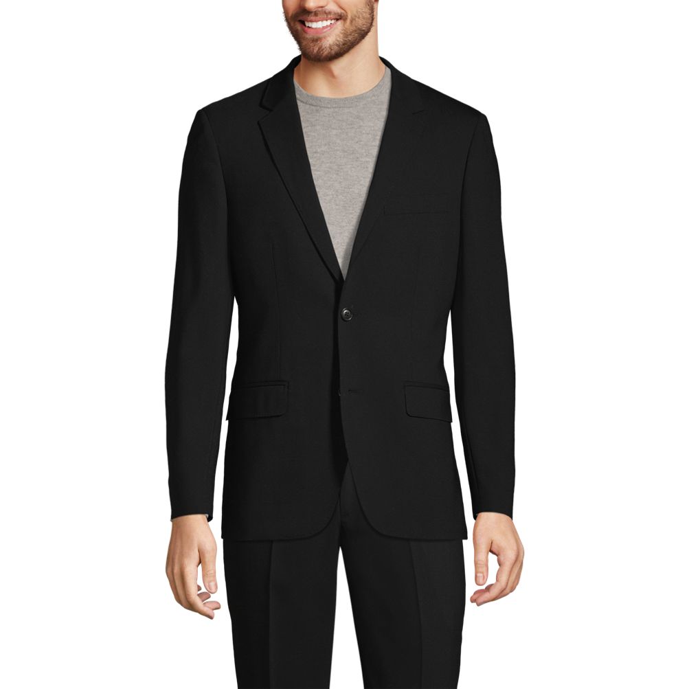 Men's Tailored Yearrounder Wool Suit Jacket | Lands' End