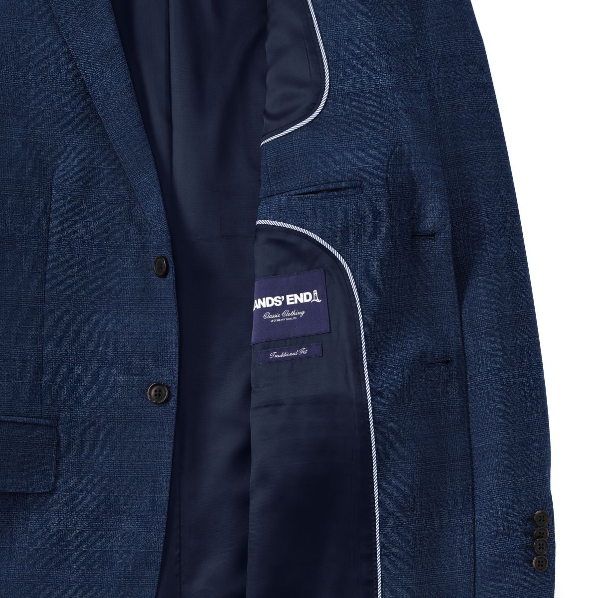 Men's Traditional Fit Comfort-First Year'rounder Wool Suit Jacket