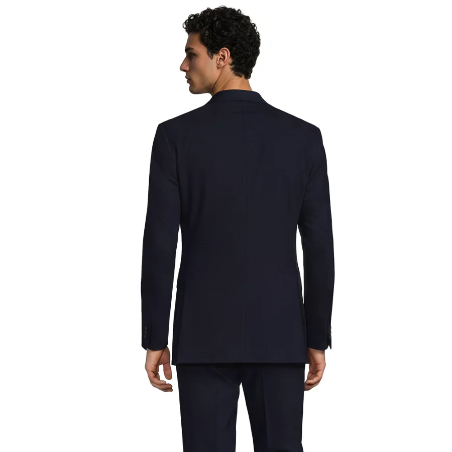 Men's Traditional Fit Yearrounder Stretch Wool Suit Jacket view 5