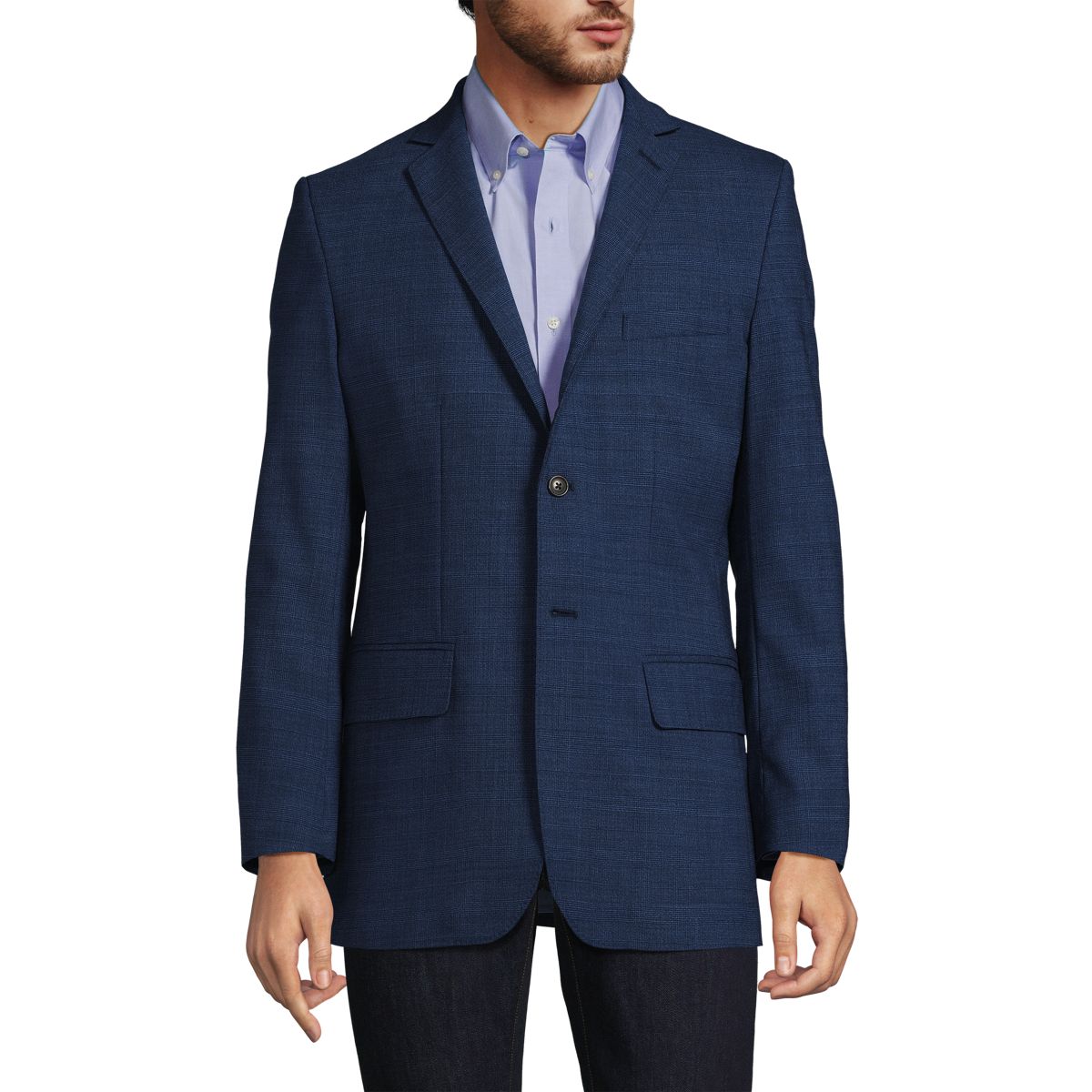 Men's Traditional Fit Comfort-First Year'rounder Wool Suit Jacket