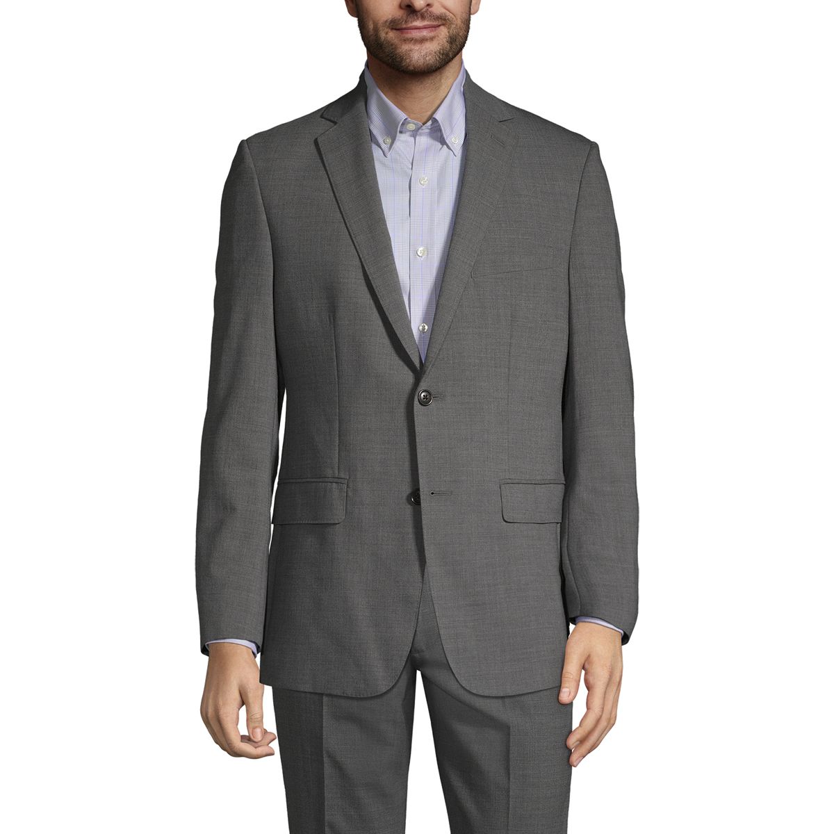Men's Traditional Fit Year'rounder Stretch Wool Suit Jacket