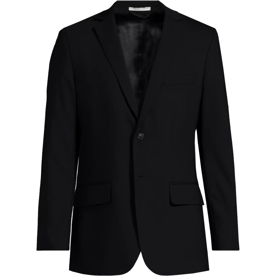 Men's Traditional Fit Yearrounder Stretch Wool Suit Jacket