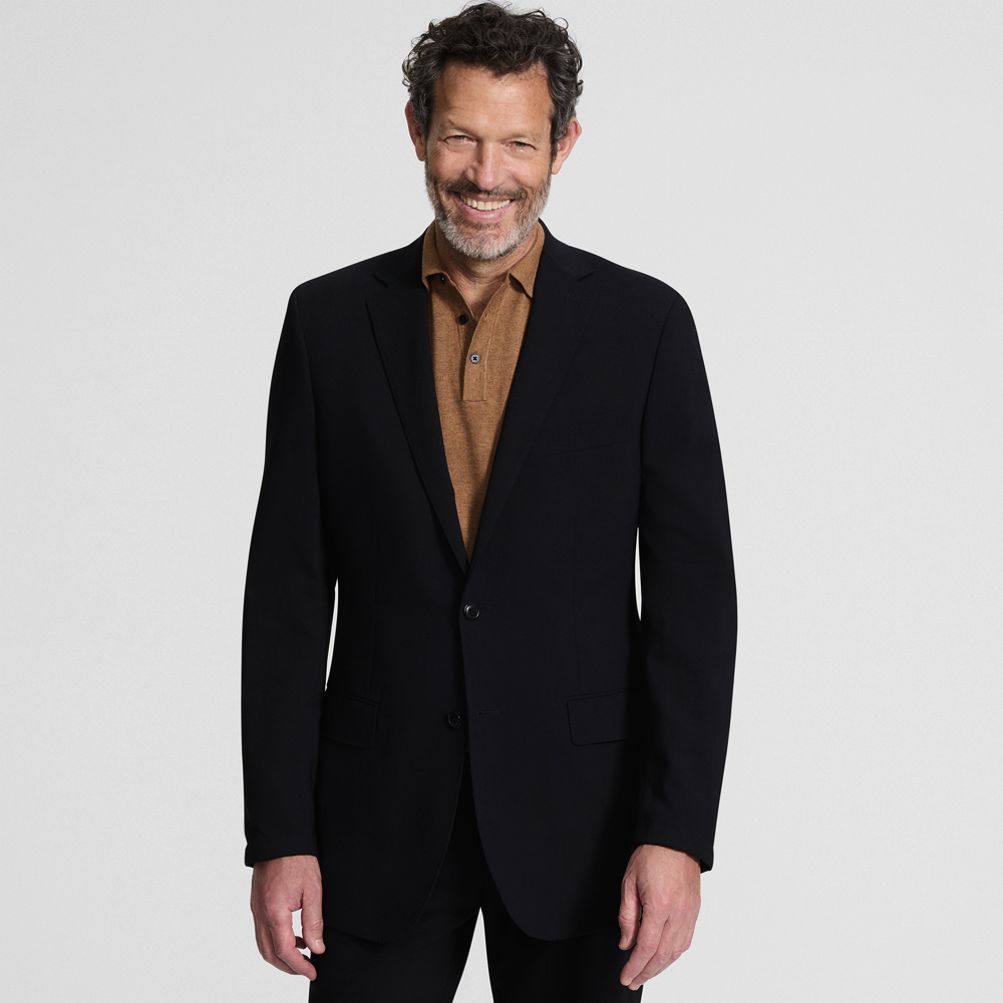 Men's Traditional Fit Year'rounder Stretch Wool Suit Jacket | Lands' End