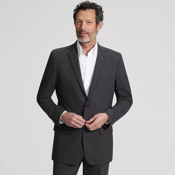 Men's Traditional Fit Year'rounder Stretch Wool Suit Jacket - primary