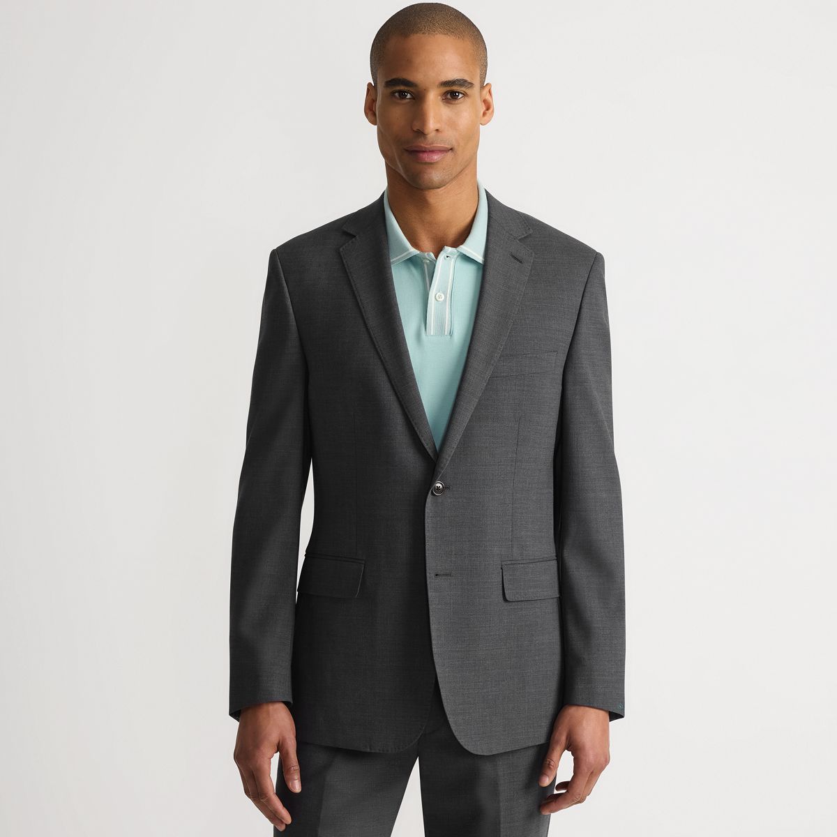 Men's Traditional Fit Comfort-First Year'rounder Wool Suit Jacket