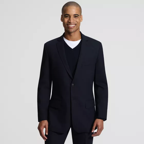 Men's Traditional Fit Year'rounder Stretch Wool Suit Jacket - primary