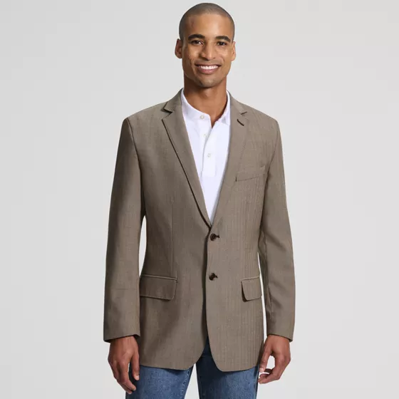 Men's Traditional Fit Year'rounder Stretch Wool Suit Jacket - primary