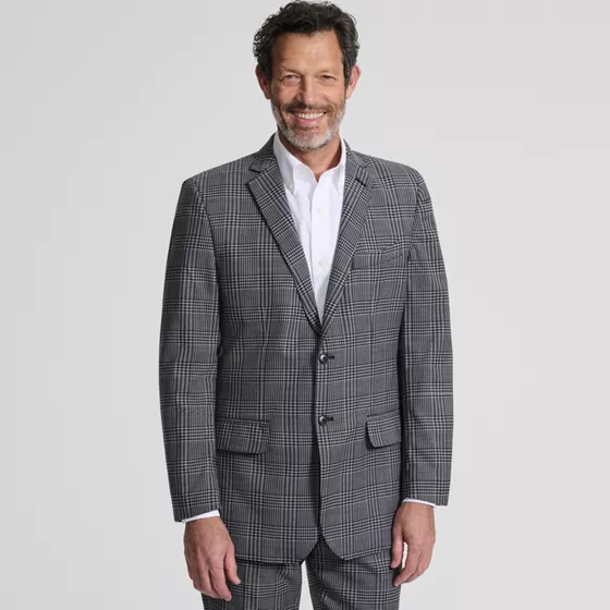 Men's Traditional Fit Year'rounder Stretch Wool Suit Jacket - primary