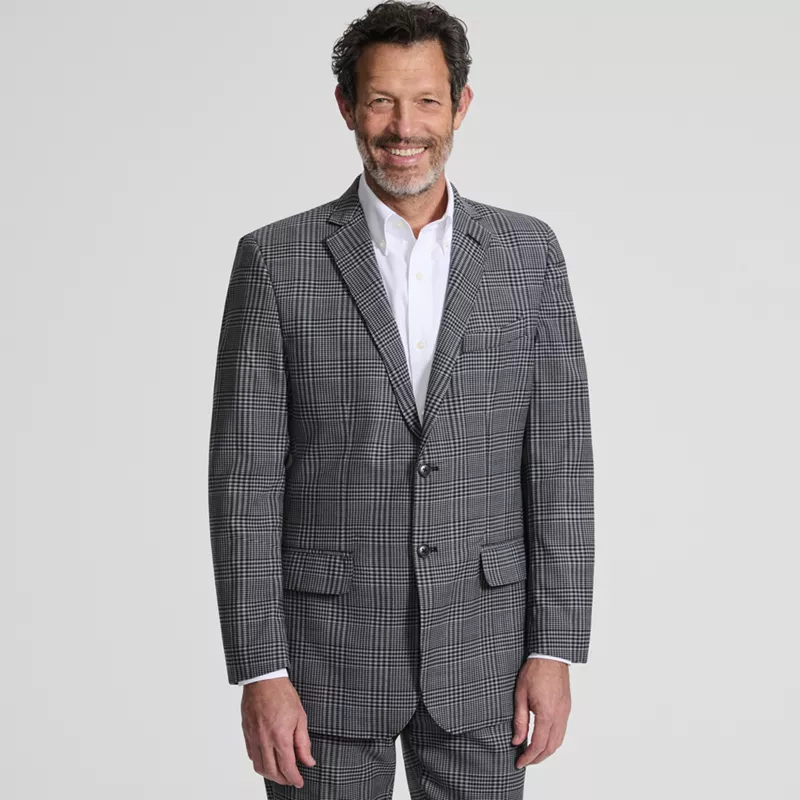 Men's Traditional Fit Year'rounder Stretch Wool Suit Jacket, Front