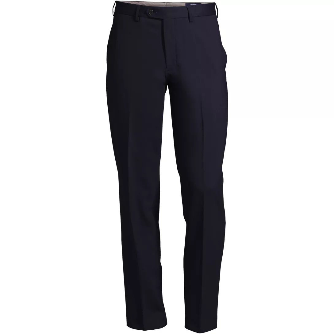 Men's Traditional Fit Comfort-First Year'rounder Wool Dress Pants