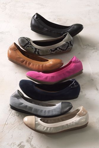 elastic ballet flats