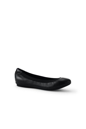 black ballet flats wide width