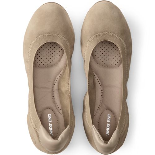 Lands end comfort elastic clearance ballet flats