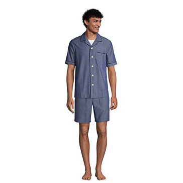 Le Short de Pyjama en Coton, Homme Stature Standard image number 3