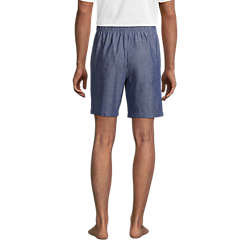 Men's Poplin Pajama Shorts, Back