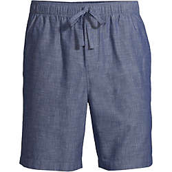 Men's Poplin Pajama Shorts, Front