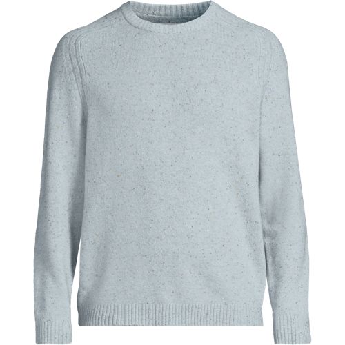 Men's Long Sleeve Lambswool Crewneck Sweater | Lands' End