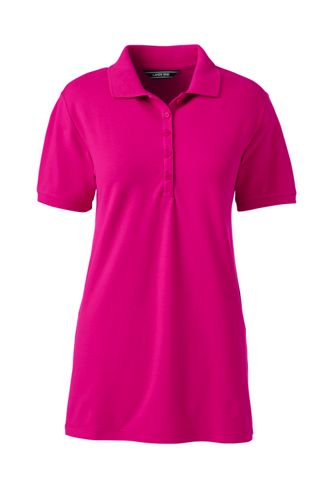 women's cotton pique polo shirts