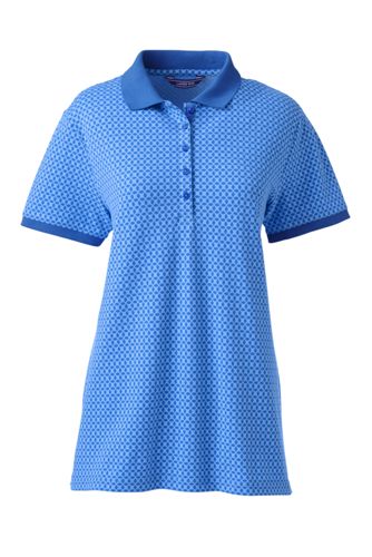 patterned polo shirts womens