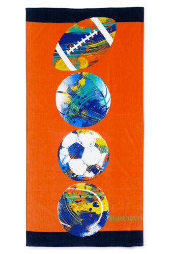 Landsend Kids Printed Velour Beach Towel Savings4us