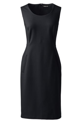 lands end ponte knit sheath dress