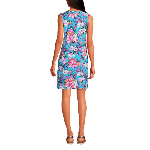 Robe de Plage Sans Manches à Motifs, Femme Stature Standard image number 1