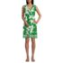 Women's Cotton Jersey Sleeveless Swim Cover-up Dress Print, Front