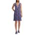 Women's Cotton Jersey Sleeveless Swim Cover-up Dress Print, Front