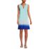 Women's Cotton Jersey Sleeveless Swim Cover-up Dress Print, Front
