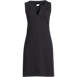 Women's Petite Cotton Jersey Sleeveless Swim Cover-up Dress Print, Front
