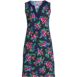 Women's Petite Cotton Jersey Sleeveless Swim Cover-up Dress Print, Front