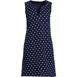 Women's Petite Cotton Jersey Sleeveless Swim Cover-up Dress Print, Front