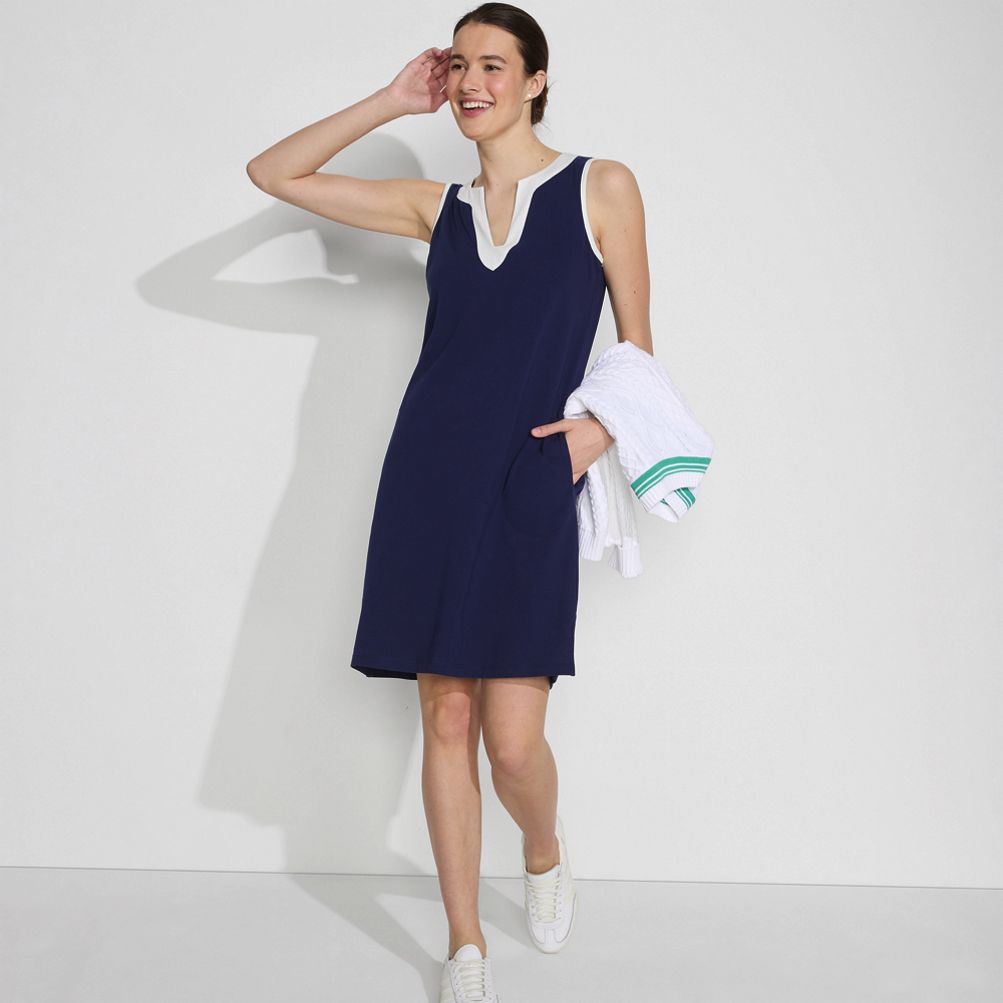 Form-Fitting Sleeveless Dress with Tummy Control