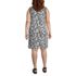 Women's Plus Size Cotton Jersey Sleeveless Swim Cover-up Dress Print, Back