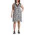 Women's Plus Size Cotton Jersey Sleeveless Swim Cover-up Dress Print, Front