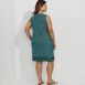 Women's Plus Size Cotton Jersey Sleeveless Swim Cover-up Dress Print, Back
