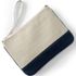 Medium Solid Canvas Zipper Pouch, Front