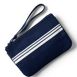 Small Print Canvas Zipper Pouch, Front