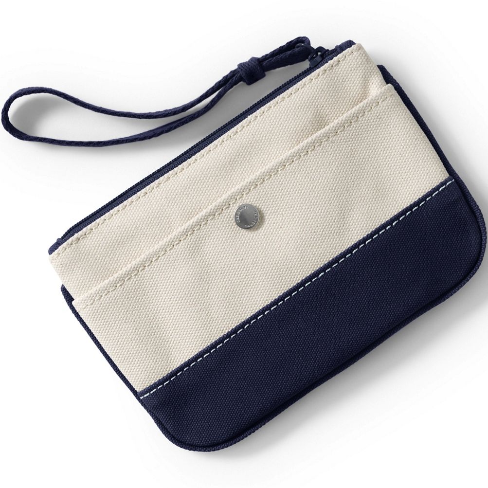 Canvas Cotton Coin Purse Solid Color Zipper Coin Key Bag Money