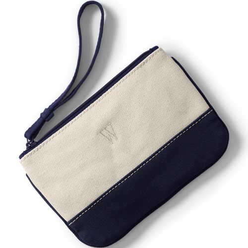 Small canvas zipper pouch sale