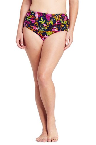 ruched high waisted bikini bottoms plus size