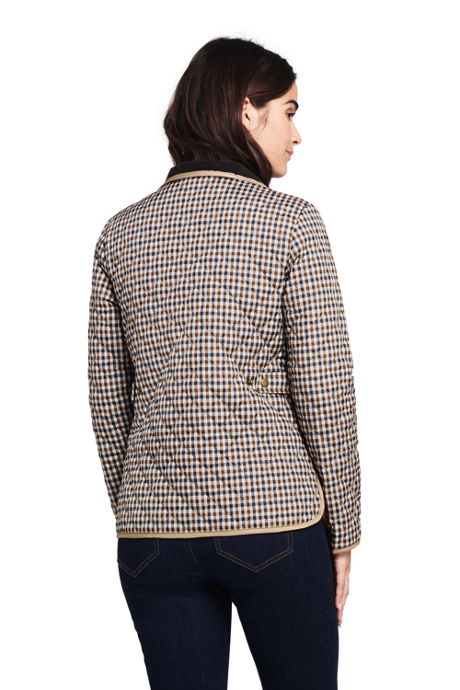 Coats Jackets Vests Lands End Womens Plus Size Print Quilted