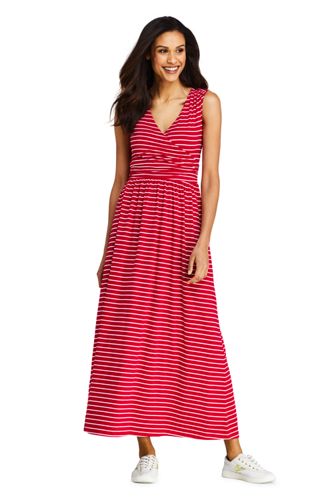 women's striped maxi dress