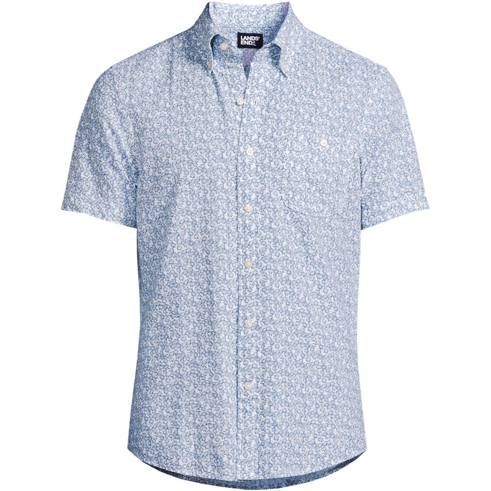 Men's Short Sleeve Seersucker Shirt | Lands' End