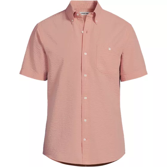Men's Short Sleeve Seersucker Shirt - primary