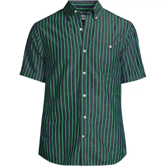 Men's Short Sleeve Seersucker Shirt - primary