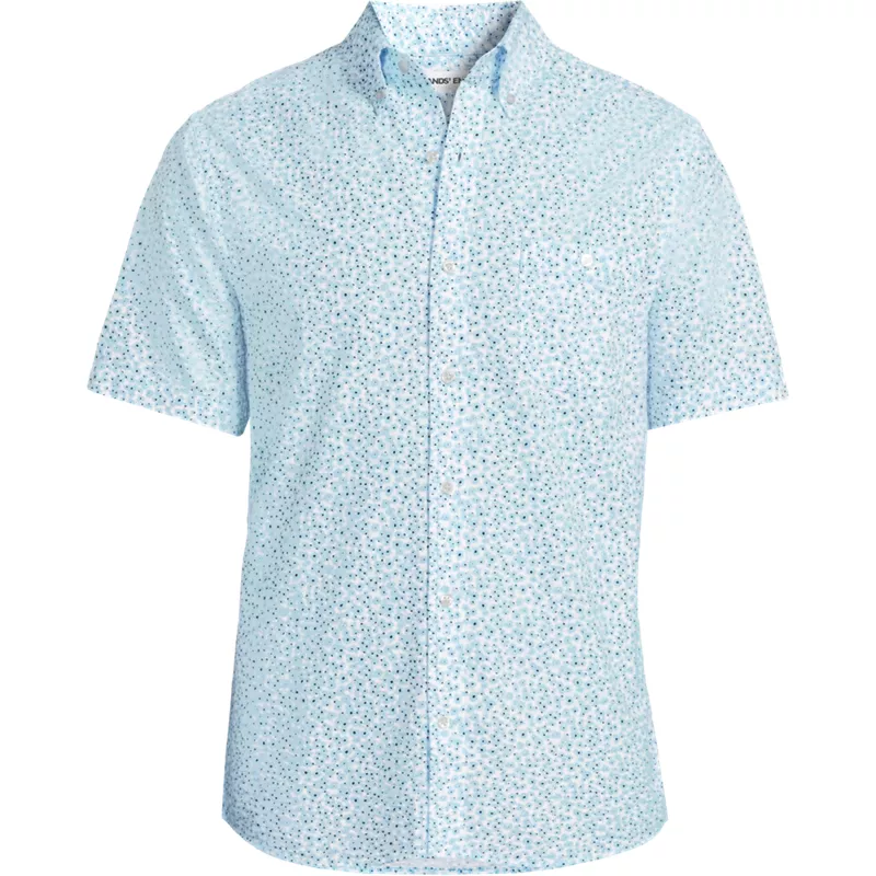 Men's Short Sleeve Seersucker Shirt, Front