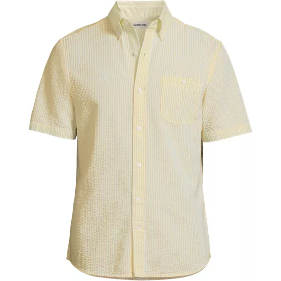 Men's Big Short Sleeve Seersucker Shirt - primary